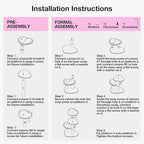 VETRESKA 40 inches Cat Tree for Indoor Cats, Multi Level Cat Tower with Cat Scratching Post, Cute Cat Climbing Tree with Dangling Toy for Cats, Pink