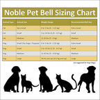 Noble Bells, Pair - Handmade in USA, Extra Loud Collar Bells for Cats and Dogs, Premium Brass and Nickel Silver