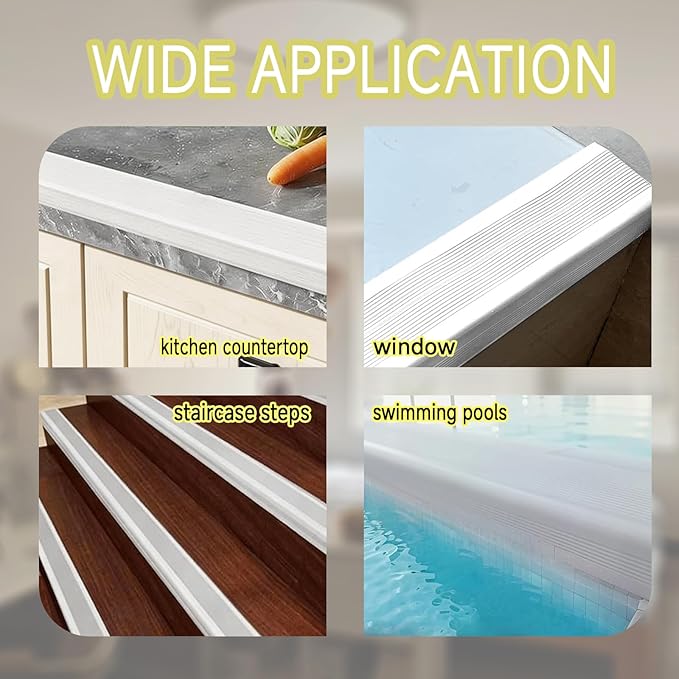 Window Still Protector from Dog Cat Scratching L-Shape Cuttable Self-Adhesive for Furniture Edge Door Wall Protection（White5.43×78.7Inchs）