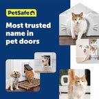 PetSafe Sliding Glass Pet Door - No-Cut DIY Install Doggy Door for Renters - Aluminum Frame - Adjustable Height 75 7/8" to 80 11/16" - Ideal for Large Dogs Up to 130 lb - White