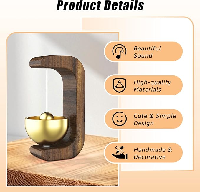 Shopkeepers Bell for Door Opening,2 Pcs Magnetic Door Chime for Business When Entering,Door Bell for Business Entry,Suitable for Homes,Shops,Offices,Unique Door Decorations - Creative Gifts