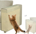 Couch Protector from Cat Claws,Dual-Sided Fit for Left & Right Sofa Arms, Multiple Colors to Blend with Any Home Decor, Couch Corner Protectors for Cats and Cat Scratch Furniture Protector(Warm Beige)