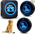 Dog Door Bell (2026 Self-Illuminating Enhanced Touch) for Potty Training, Wireless Dog Doorbells to Go Outside, 1000 Feet Long Range, IP65 Waterproof, 60 Melodies & Adjustable Volume (2 Buttons)