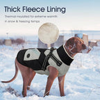 IECOii Warm Small Dog Coat Harness with D Ring -Black,Small- Zip Small Dog Jacket Winter Reflective, Fleece Lined Dogs Snowsuit Snow Jacket,Pet Clothes for Small Dogs Yorkshire Terrier Bichon Shih
