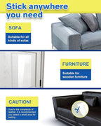 10 PCS Cat Scratch Furniture Protector- Specially Designed for Leather Furniture, Couch Protector Cat Scratching Deterrent Strong Adhesion, No Residue