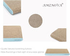 AMZNOVA Cat Scratcher Rescratch Cat Scratching Board, Scratching Pad with Catnip for Indoor, Flat Cardboard Scratcher Scratch Board for Kitten, Narrow, Baby Blue