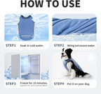 Dog Shirt, Cooling Vest Lightweight Breathable, Dog T-Shirts All-Season UV Protection Pet Clothes Quick Dry Soft Stretchy Pet Shirt Vest for Small Medium Large Dogs (Water Drop 1PC, X-Large)