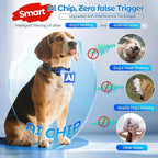 Bark Collar for Small Medium Large Dogs, Rechargeable Smart Dog Bark Collar, Anti Barking Training Collar with 5 Adjustable Sensitivity,Bark Shock Collar with Beep Vibration (Silver)
