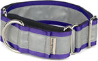 If It Barks - 1.5" Reflective Martingale Collar for Dogs - Adjustable - Made in USA - Strong, Durable, and Comfy - Ideal for Training - Suitable for Most Breeds - Large, Purple
