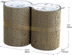 Petpals 2-Pack Eco-Scratcher Corrugated Cardboard Scratcher Refill, Replacement for Refreshing Petpals Cat Tree Cascade Ontario and Eco-Scratcher,Value Pack, Brown