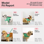 VETRESKA Flora Dog Harness, Leash and Collar Set, No Pull Dog Vest Harness for Walking and Training, Adjustable, Easy Control and Soft Padded Pet Harness and Backpack for Small Medium Large Dogs, L