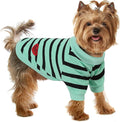 Dog Shirts for Small Dogs, Striped T-Shirts Dog Vest Pet Apparel Tee Shirts Spring Summer Suitable for Small and Medium Large Pets French Bulldog Bichon, Turquoise S