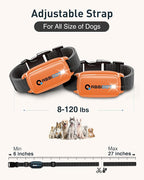 ABBIDOT Shock Collar for Dogs, 3300 FT Dog Training Collar with Remote, IPX7 Waterproof with 4 Training Modes, Rechargeable E-Collar for Small Medium Large Dogs (15-120 lbs)