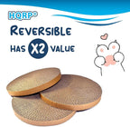 HQRP 3-Pack Round Cat Scratcher Refill, 10'' Round Scratch Pads for Cats, Refill for Cat Scratcher with Ball, Circular Cardboard Insert, Medium