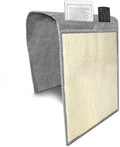 Navaris Cat Scratch Armrest Organizer - Sisal Furniture Protector Scratching Pad for Cats - Scratcher Mat Cover for Sofa Couch Armchair - Light Gray