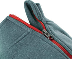 Gooby Zip Up Microfiber Fleece Dog Sweater - Turquoise, Large - Warm Double Layered Soft Microfiber Fleece Step-in Dog Jacket for Small to Medium Dogs