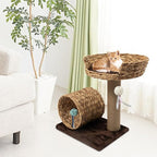 Cat Scratching Post,Cat Scratcher Tree Tower Scratching Posts for Indoor Cats with Cat Toy Mouse Hole and Interactive Ball for Kittens Adults Cats