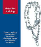 Herm Sprenger - Ultra-Plus Prong Dog Training Collar with Latch - Chrome - 3.0 mm x 18" Neck Size; 22" Chain Length
