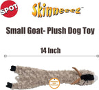 SPOT Skinneeez Crinklers Goat - Stuffing-Free Dog Toy with Crinkle & Squeaker Sounds, Durable for Moderate Chewers, Tug Toy for Small Dogs & Puppies, 14in