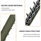 Martingale No Pull Dog Collar for Large Medium Small Dogs, Heavy Duty Nylon Reflective Adjustable Anti Pull Slip Collar with Buckle for Training Walking M Army Green