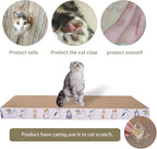 8 Packs cat Scratch pad Toys Reversible cat Scratching Post Cardboard cat scratchers for Indoor Cats Sleep Play and Grind Claws