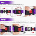 Joytale Martingale Collar for Dogs, Reflective Heavy Duty for Safety, Quick Release Buckle, Adjustable Nylon Collars for Puppy and XSmall Dogs Walking Training, Purple,XS