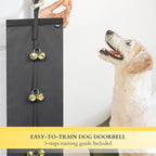 Anti-Scratch Dog Door Bell - Adjustable Puppy Potty Training Bells, Hanging Doorbell to Protect Doors & Trim