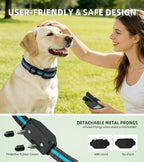 Shock Collar for Dogs, 4200FT Dog Training Collar with Remote for 15-120lbs Small Medium Large Dog, IP68 Waterproof Rechargeable E Collar with 3 Training Modes: Beep, Vibration, Safe Shock (Black