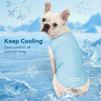 cyeollo 2 Pack Dog Cooling Shirt, Lightweight Sun Protection Sleeveless Dog Vest, Breathable Summer Clothes for Small Dogs Boy & Girl, Soft Pet Tshirts, Yellow Duck L