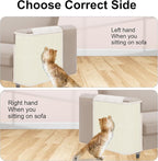 Cat Scratch Sofa Protector,23.6" L*19.6" W Cat Scratch Furniture Protector Pad, Couch Arm Sheild with Natural Sisal for Protecting Couch Sofa Chair Furniture(Beige/Right Handed)