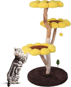 Generic Cat Tower Climbing Frame with Scratching Post Anti-Slip Sunflower Cat Tree Pet Bed Tower Cute Sunflower Pet Bed for Pets Playground Small Nest