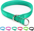 Reflective Slip Dog Collar, Loop Dog Collar for 44-75 lbs Dogs Nylon Collars with Soft Padded for Pet Training– Turquoise, 1" W x 22" L (Fits Neck 15.7"-19.7")