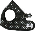 Puppia Dotty Step-in Vest Dog Harness No Pull No Choke Easy Wear Training Walking for Small Dog, Small, Black