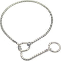Choke Chain Collars for Dogs, Metal Slip Link Training Heavy Duty Dog Choker Collar Puppy Collars for Small Medium Large Dogs, Silver M