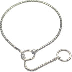 Choke Chain Collars for Dogs, Metal Slip Link Training Heavy Duty Dog Choker Collar Puppy Collars for Small Medium Large Dogs, Silver M
