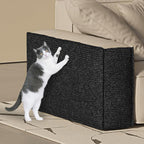 ICOOP Couch Protector from Cat Claws 15.8"×47.2" Anti Scratch Furniture Protector Black Cat Scratch Mat Self-Adhesive Trimmable Scratch Pad for Cats DIY Sofa Corner Wall Scratchers for Indoor Cats