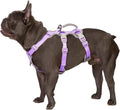 Huntboo Escape Proof Harness,No Slip Dog Harness Escape Proof,Fully Reflective Harness with Handle,Breathable,Durable,Adjustable Vest for Medium Dogs Walking,Training & Running Gear(Lavender Purple,M)