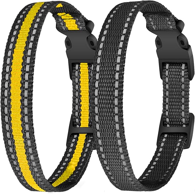 aikko Replacement Strap Dog Collar with Buckle Adjustable Safety Nylon Dog Training Collars, Compatible with Patpet, Garmin, Dogtra, Petrainer, Dog Care for E Collar Wireless Dog Fence Receiver