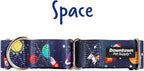 Downtown Pet Supply Big and Wide Durable Martingale Training Collars for Dogs and Puppy in Small,Medium,Large,and Extra Large Dog Collar (Space),X-Large: 18.5 inch-34