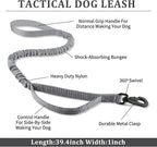 COOYOO Dog Collar,3 Piece Set Tactical Dog Collars, Adjustable Military Training Nylon Dog Collar with Control Handle and Heavy Metal Buckle for Medium and Large Dogs