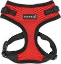 Authentic Puppia RiteFit Harness with Adjustable Neck, Red, Large