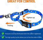 Kazazoo Martingale Collar for Dogs with Quick Release Buckle Adjustable Soft Durable Dog Collar for Small Medium Large No Pull Training Dog Collars-Blue Sky S