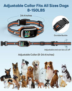Dog Shock Collar - 3300FT Dog Training Collar with Remote, IPX7 Waterproof Electric Dog Collar with 4 Training Modes, Security Lock, Rechargeable E-Collar for Small Medium Large Dogs (Orange)