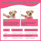 SZEE Dog Birthday Bandana, Reversible Bandanas for Dog Birthday Outfits, Pet Apparel & Accessories, Triangle Pet Scarf for Photo Prop and Holiday Decor (Large, Pink)