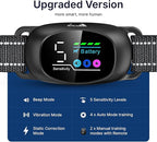 My Pet Command 2-1 Dog Bark Collar with 300Ft Fob Remote Tag. Smart AI Anti Barking Training Rechargeable 5 Sensitivity Levels, Beep Vibration, Shock (Opt). L,M,S Dogs Waterproof Xtra Remote Only