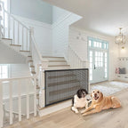 Magic Mesh Dog Gate for Doorways – Indoor Pet Gate 30"x70" for Kitchen, Stairs, Hallway, Fits 64–66" Wide Openings