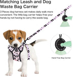 Petmolico Dog Harness for Small Dogs, Cute Harness Vest with Two Leash Clips and Soft Handle, Reflective Easy Walk Puppy Vest - Pink Leopard, Small