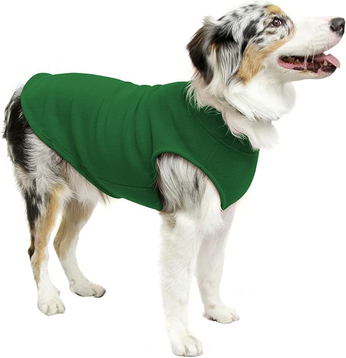 Gooby - Stretch Fleece Vest, Pullover Fleece Vest Jacket Sweater for Dogs, Forest Green, 4X-Large