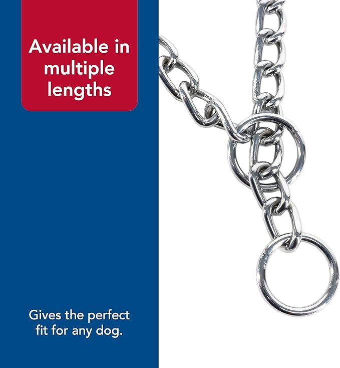 Coastal Pet Titan Chain Training Dog Collar - Durable Metal Choke Collar for Dog Training - Argon-Welded, Chrome Chain - 2 mm x 16"