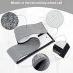 Kisangel Cat Carpet Scratching Mat Replacement, Cat Treadmill Accessories Felt Running Wheel Cushion Mat Scratch for Indoor Supplies Furniture, 95x10 inches